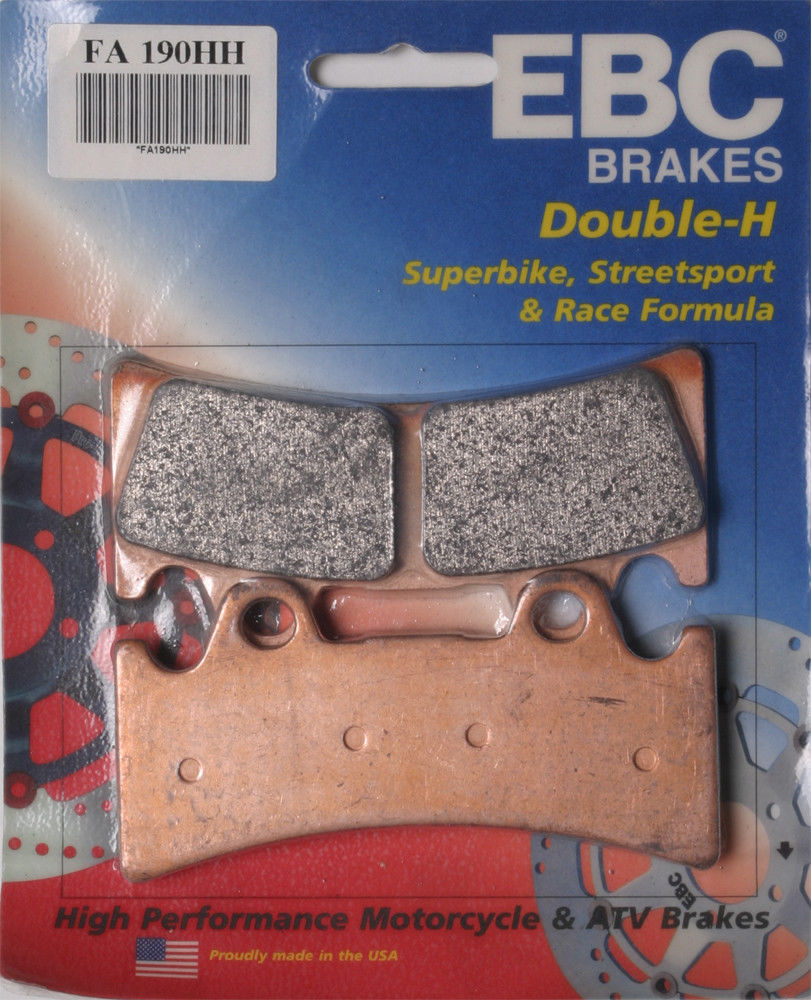 EBC Brakes Double-H Sintered Superbike Brake Pads Front - FA190HH EBC Brakes Double-H Sintered Superbike Brake Pads Front - FA190HH